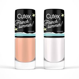 Pack Esmalte para Uñas Cutex French Summer Ocean Mist x 2 un