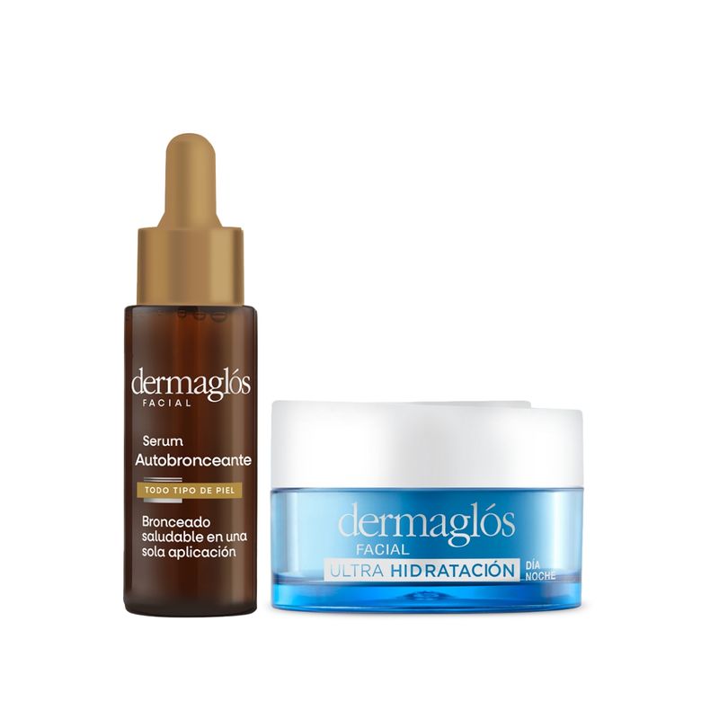 combo-dermaglos-serum-facial-autobronceante-x-25-ml-crema-gel-ultra-hidratacion-x-50-g