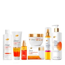 Combo Dove Shampoo + Acondicionador + Oleo + Crema + Serum Corporal