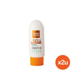 Combo Rayito de Sol Protector Solar Facial Fps 50 x 50 g x 2 un