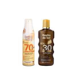 Combo Rayito De Sol Aceite Fps 30 + Protector Solar