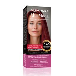 Kit Coloración Permanente Alta Moda 6.66 Rojo Intenso x 150 g