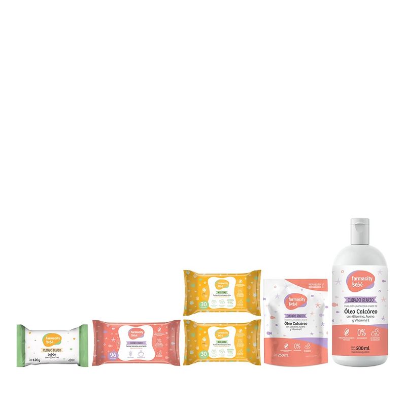 combo-farmacity-bebe-toallas-humedas-oleo-carcareo-jabon-repuesto-oleo-carcareo