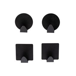 Ganchos Metal Negro Simplicity Home Ola 11 x 4 un