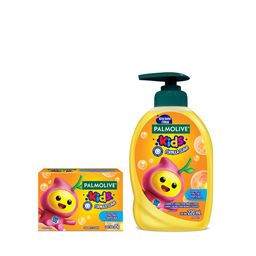 Combo Palmolive Jabón en Barra Kids x 85 g + Jabón Líquido Kids x 220 ml