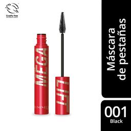 Mascara de Pestañas Rimmel Megalift Black 001 x 10 ml