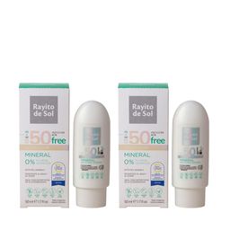 Combo Protector Solar Rayito de Sol Mineral Fps 50 x 60 ml x 2 un