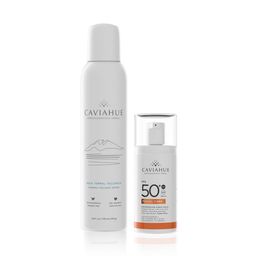 Combo Facial Caviahue Agua Termal Volcánica x 170 ml + Protector Solar Care Fps 50 + x 50 g