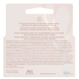 Repuesto para Máquina de Afeitar Mujer Gillette Venus para Área Íntima x 2 un