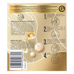 Ampollas Pantene Shot de Reconstrucción Perlas Pro-Vitaminas x 15 ml x 3 un