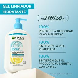 Combo Garnier Gel Matificante + Gel de Limpieza + Protector Solar Fps 50+