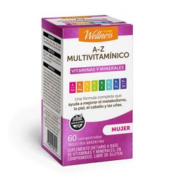 Suplemento Dietario A-Z Multivitamínico Pure Wellness Mujer x 60 Cap