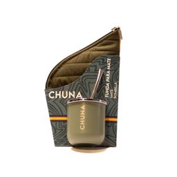 Combo Chuna Funda Mate Verde Militar