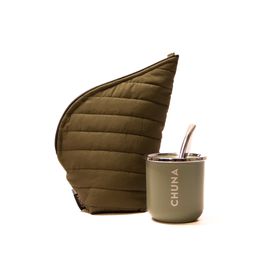Combo Chuna Funda Mate Verde Militar