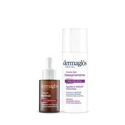 Combo Crema Facial en Gel Dermaglós Despigmentante x 50 g + Sérum Dermaglós Retinol x 25 ml