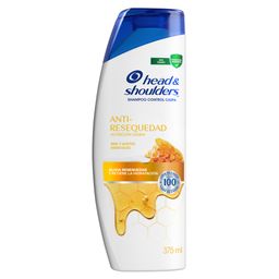 Shampoo Head & Shoulders Anti-Resequedad Nutrición Diaria, Miel y Aceites Esenciales x 375 ml