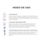 combo-dermaglos-agua-micelar-6-en-1-200-ml-emulsion-dia-fps-30-50-ml-protector-solar-facial-fps-50-efecto-seco-50-g