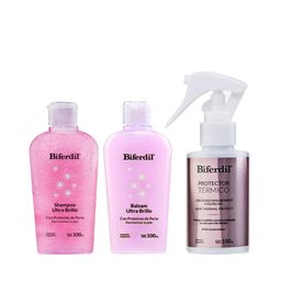Combo Biferdil Minitallas Ultra Brillo + Termico 3 x 100 ml