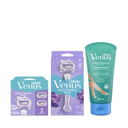 Kit Venus Breeze: Máquina de Afeitar + Gel 150ml + Repuestos x 2 un