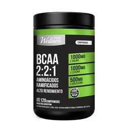 Suplemento Deportivo Pure Wellness BCAA 2:2:1 x 120 Comp
