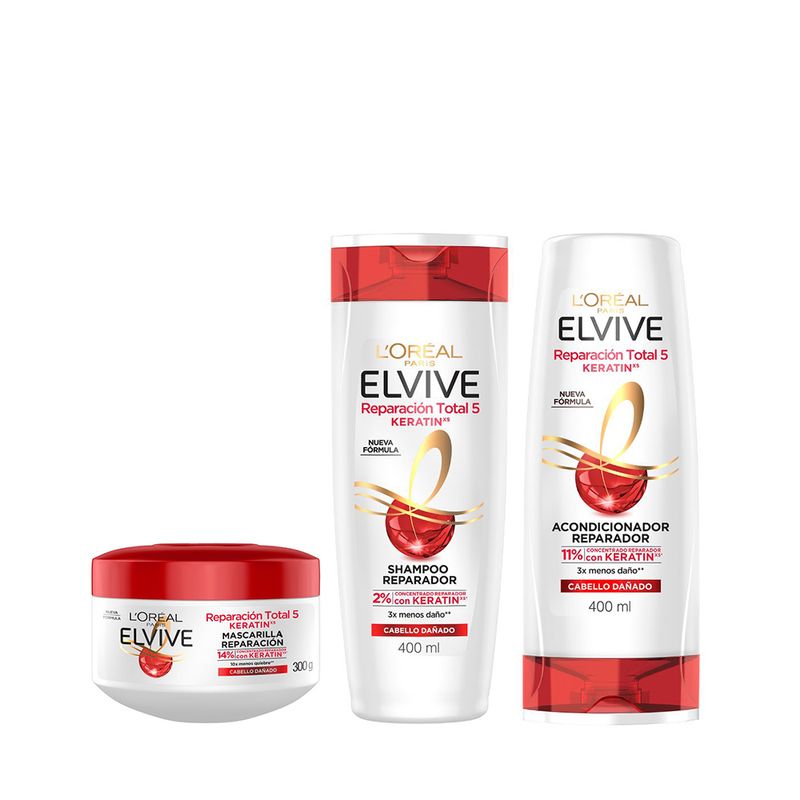 combo-elvive-reparación-total-5-acondicionador-shampoo-mascarilla