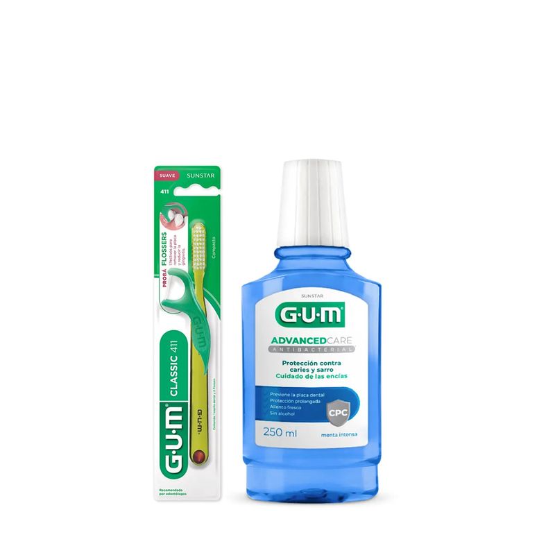 combo-gum-cepillo-dental-classic-411-suave-enjuague-bucal-antibacterial-menta-intensa