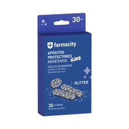 Apósitos Farmacity Plásticos Glitter x 30 un