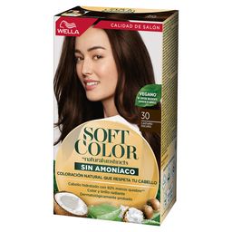 Kit Coloración Soft Color Wella Kit 30 Castaño Oscuro