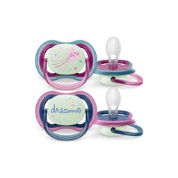 Chupetes Avent Nightime Ultra Air 6 - 18 Meses x 2 un