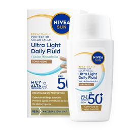Protector Solar Facial Nivea Sun Ultra Light Fps 50+ x 40 ml