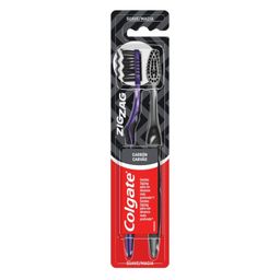 Cepillo Dental Colgate ZigZag Carbón Suave x 2 un