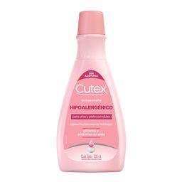 Quitaesmalte Cutex Hipoalergenico + Glicerina x 100 ml