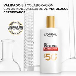 Protector Solar L'Oréal Paris UV Defender Fluido Invisible Fps 50+ x 40 g