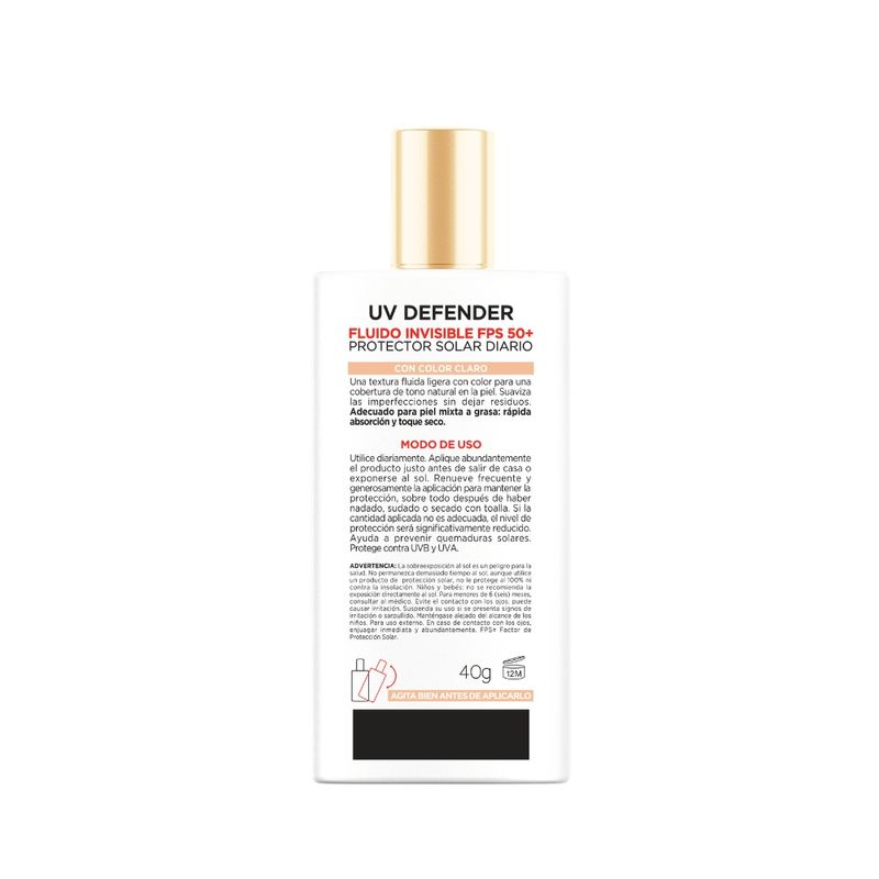 protector-solar-loreal-paris-uv-defender-fps-50-fluido-tono-claro-x-40-g