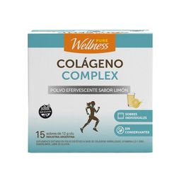 Suplemento Dietario Pure Wellness Colágeno Complex Efervecente x 15 un