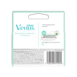 Repuesto para Máquina de Afeitar Gillette Venus Sensitive Extra Suave x 2 un