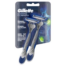 Máquina de Afeitar Gillette Cuerpo para Zona Íntima y Cuerpo x 2 un