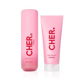 Set Body Splash Cher Dieciocho Glossy x 135 ml + Body Lotion