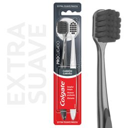 Cepillo Dental Colgate Pro Cuidado Carbón x 2 un
