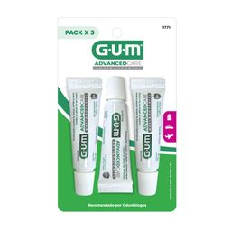 Pack Pasta Dental Gum Advancecare x 15 g x 3 un
