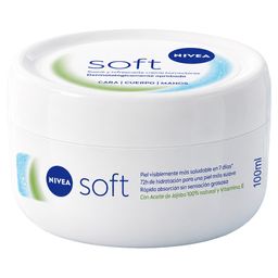 Crema Hidratante Intensiva Nivea Soft Uso Diario x 100 ml