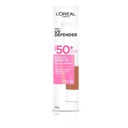 Protector Solar L'Oréal Paris Uv Defender Efecto Make Up Fps 50 Tono 4.0 x 30 g