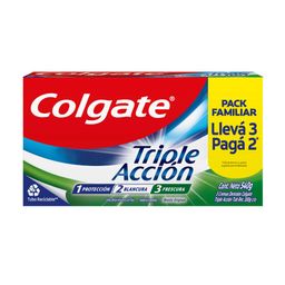 Pack Pasta Dental Colgate Triple Acción x 180 g x 2 un