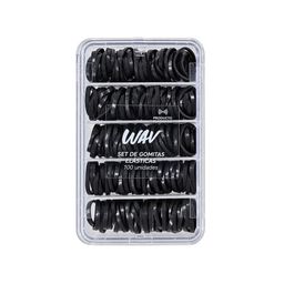 Set de Gomitas Wav de Silicona Negras x 100 un