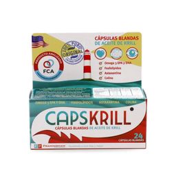 Suplemento Dietario Capskrill Omega 3 Aceite de Krill x 24 Cápsulas Blandas