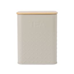 Lata Cuadrada Simplicity Deco Tapa Bamboo Grey Tea