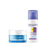 Combo Dermaglós Protector Solar Facial Fuido Invisible Fps 50 x 50 g + Crema Gel Ultra Hidratacion x 50 g-1792623298407