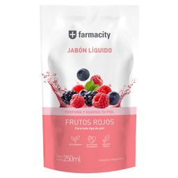 Jabón Líquido Farmacity Frutos Rojos Repuesto x 250 ml