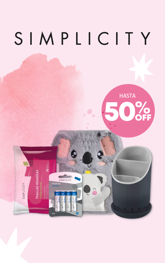 ¡Hasta 50% de ahorro en productos Simplicity!