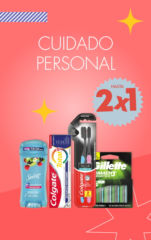 ¡Hasta 2x1 en Cuidado Personal!